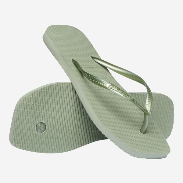 HAVAIANAS Slim square flip flop sandals smoke green