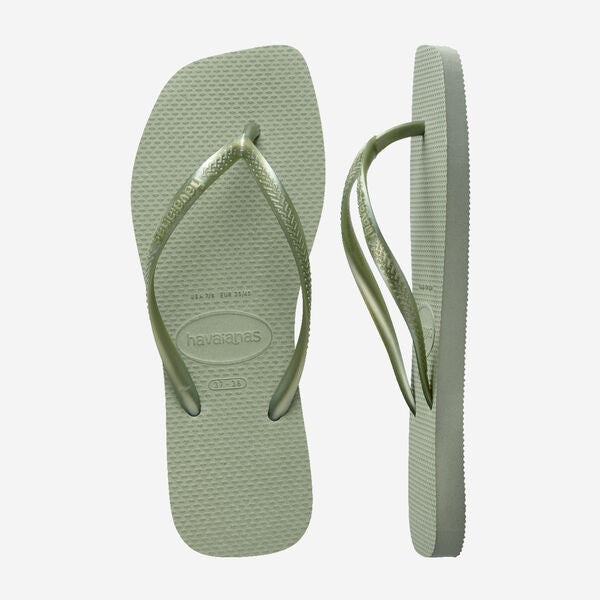 HAVAIANAS Slim square flip flop sandals smoke green