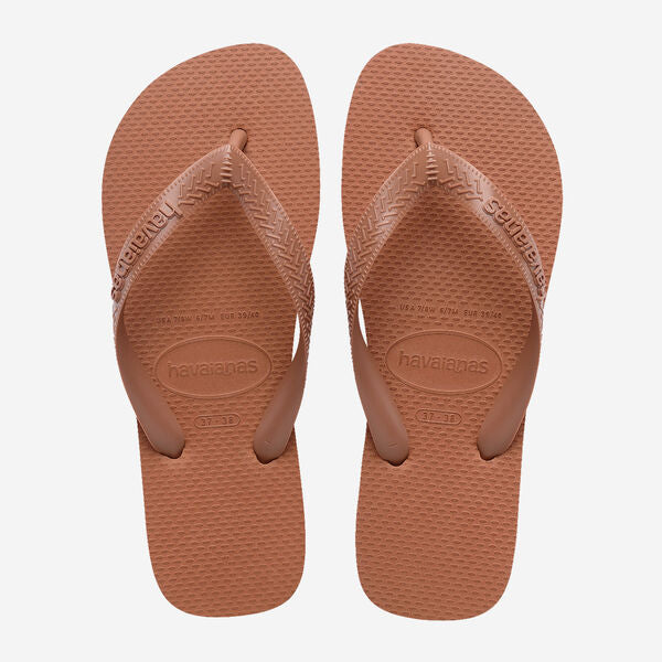 HAVAIANAS Top senses flip flop sandals brown rust