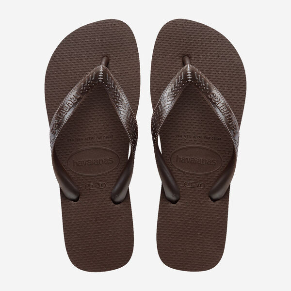 HAVAIANAS Top tiras flip flop sandals dark brown
