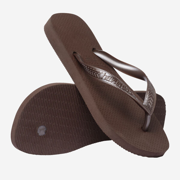 HAVAIANAS Top tiras flip flop sandals dark brown