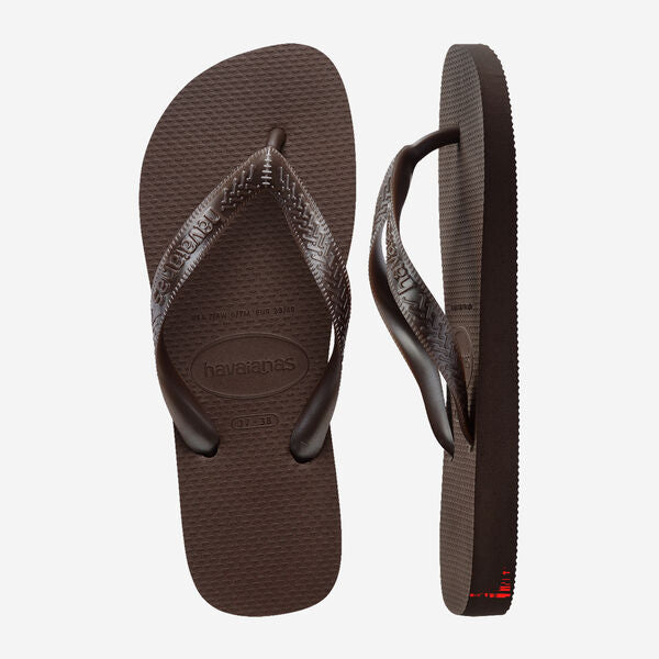 HAVAIANAS Top tiras flip flop sandals dark brown