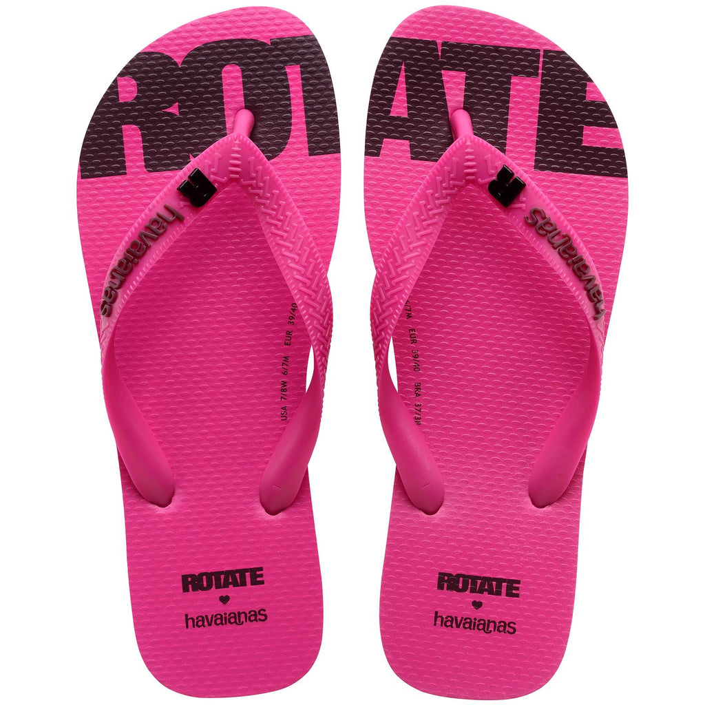 HAVAIANAS x ROTATE Top flip flops electric pink