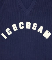 ICECREAM Arch knitted vest navy