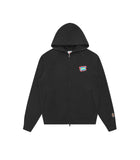 BLOCK LOGO ZIP THROUGH HOOD
