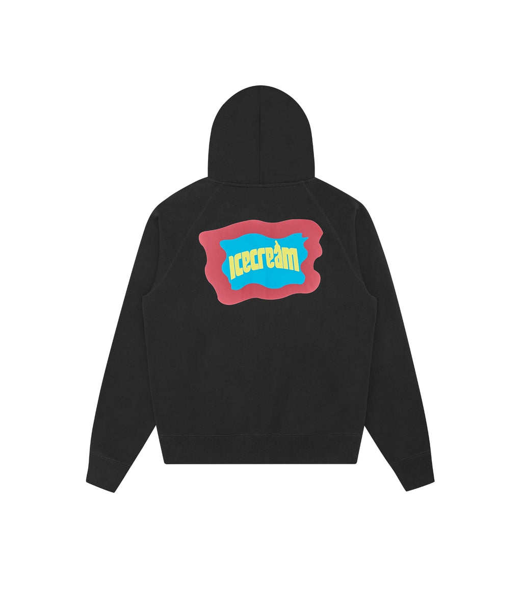 BLOCK LOGO ZIP THROUGH HOOD