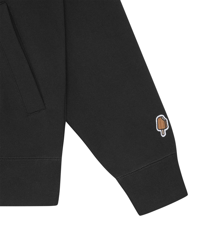 BLOCK LOGO ZIP THROUGH HOOD