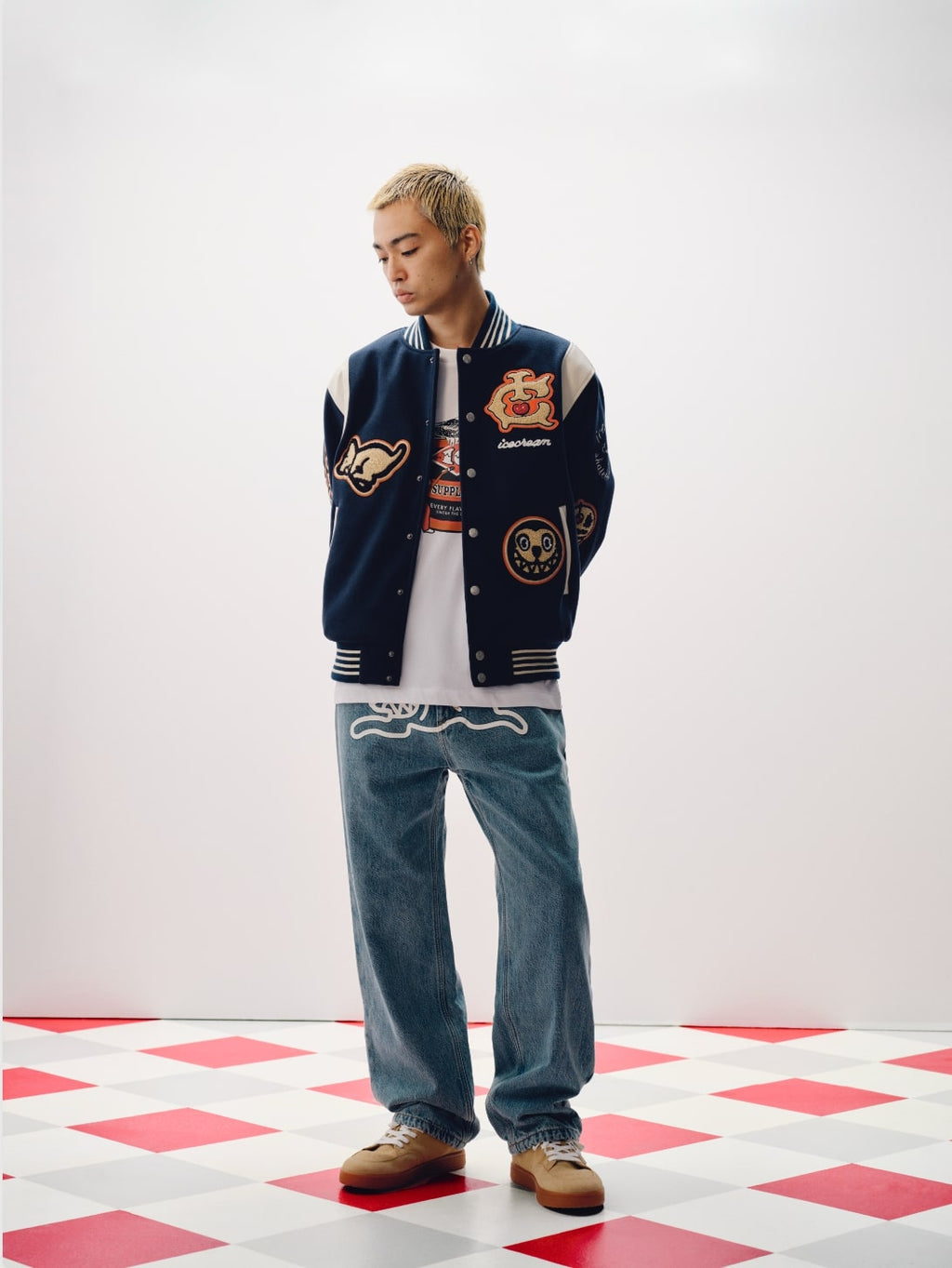 COLLEGIATE PATCH VARSITY JACKET