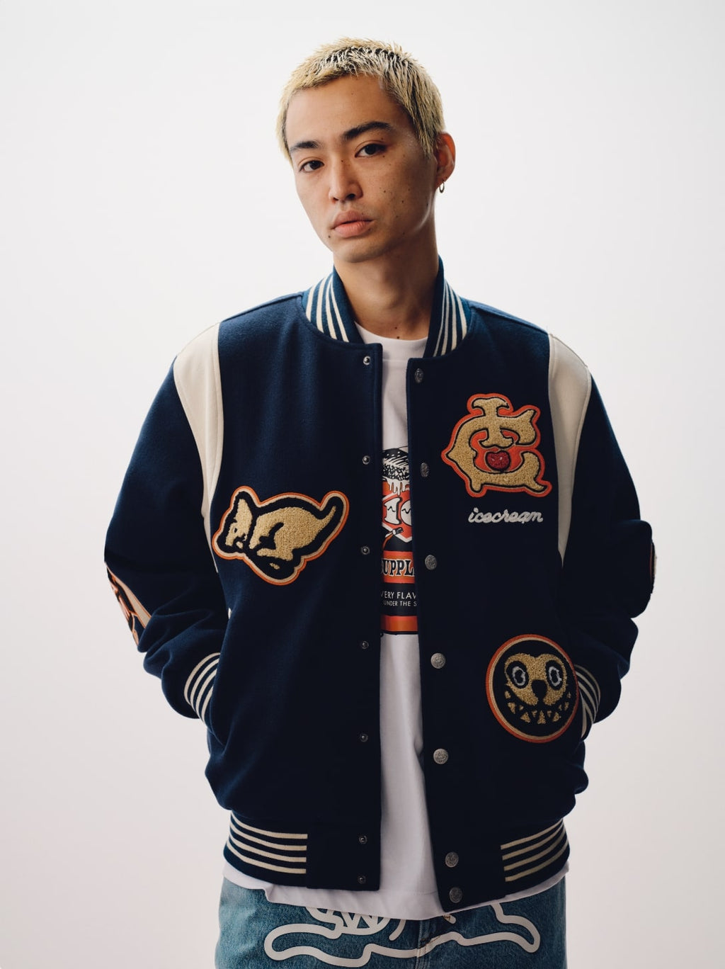 COLLEGIATE PATCH VARSITY JACKET