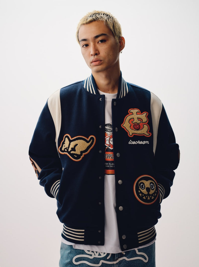 COLLEGIATE PATCH VARSITY JACKET