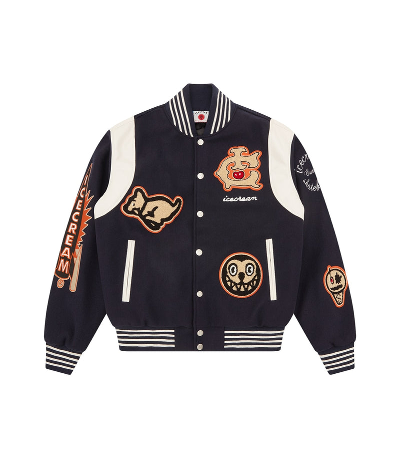 COLLEGIATE PATCH VARSITY JACKET
