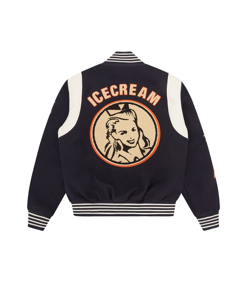 COLLEGIATE PATCH VARSITY JACKET