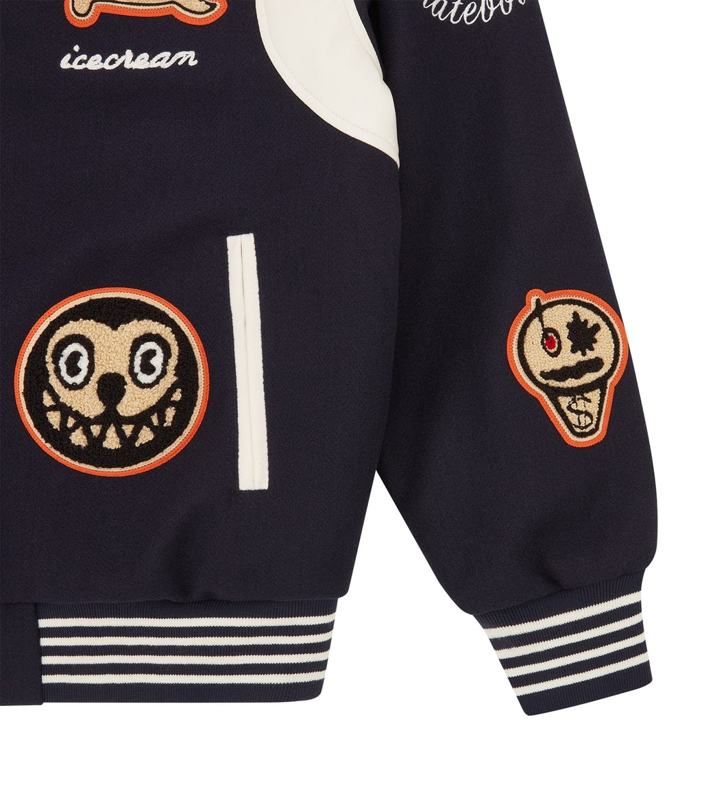 COLLEGIATE PATCH VARSITY JACKET