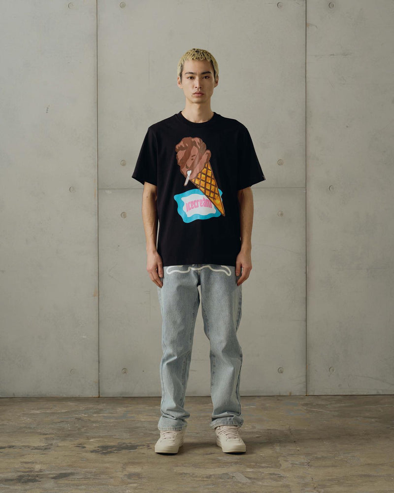 ICECREAM Cone man t-shirt black