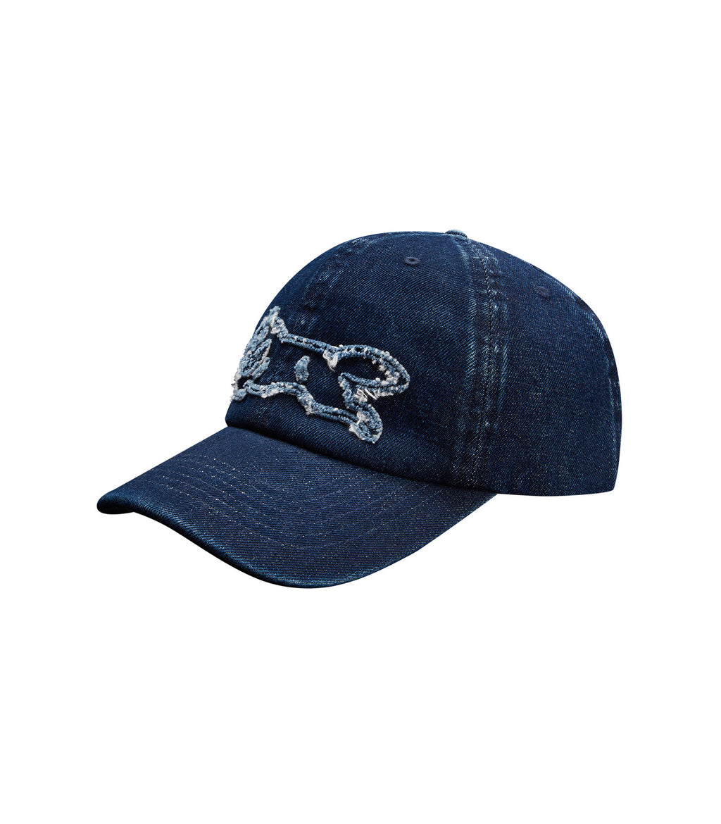 ICECREAM Distressed running dog dad cap