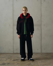ICECREAM Embroidered double scoop denim pants black
