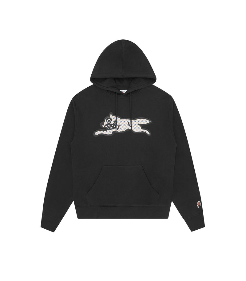 POLKA DOT RUNNING DOG POPOVER HOOD