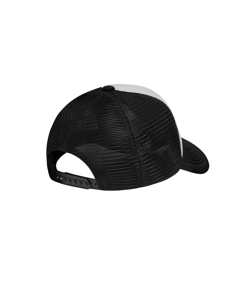 POLKA DOT RUNNING DOG TRUCKER CAP