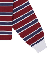 ICECREAM Popsicle rugby shirt burgundy stripe