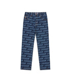 REPEAT LOGO DOUBLE SCOOP DENIM PANT