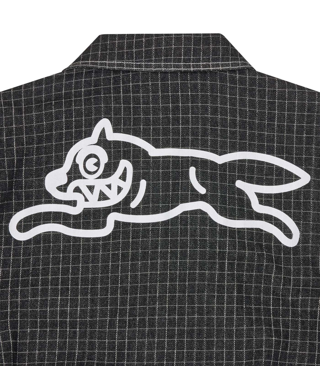 ICECREAM Ripstop running dog denim work jacket black