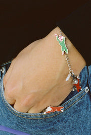 ICECREAM Running dog bracelet silver multicolor 1