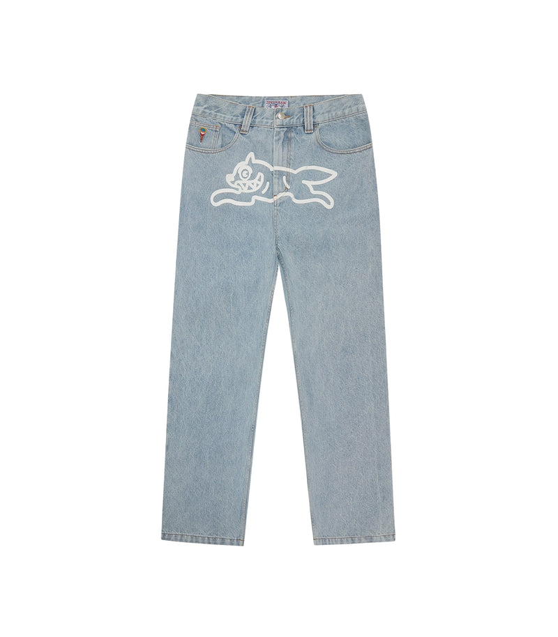 RUNNING DOG DOUBLE SCOOP DENIM PANT