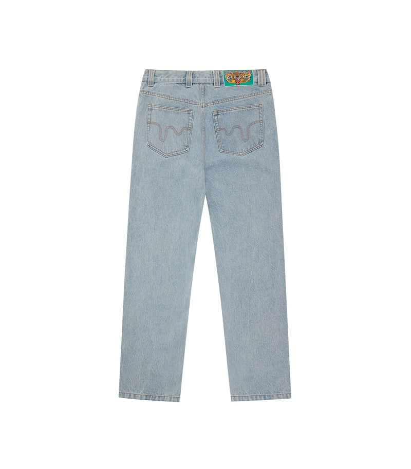 RUNNING DOG DOUBLE SCOOP DENIM PANT