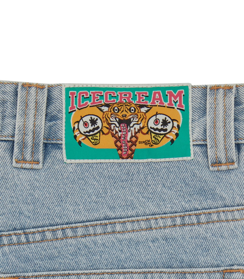RUNNING DOG DOUBLE SCOOP DENIM PANT