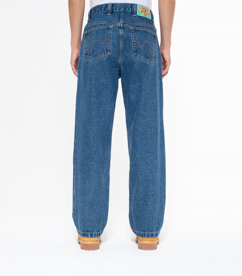 RUNNING DOG DOUBLE SCOOP DENIM PANT