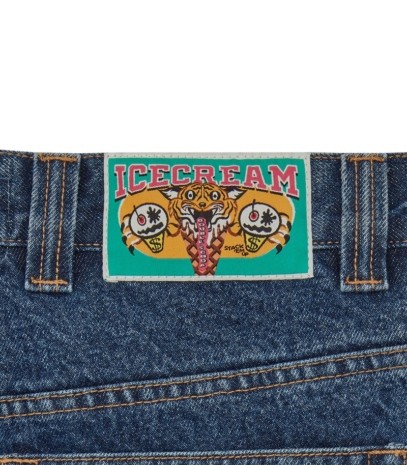 RUNNING DOG DOUBLE SCOOP DENIM PANT