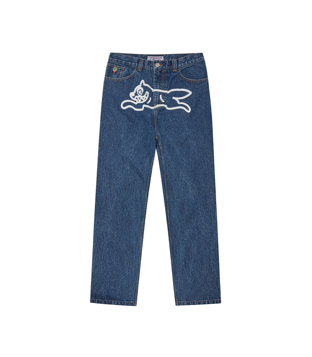 RUNNING DOG DOUBLE SCOOP DENIM PANT