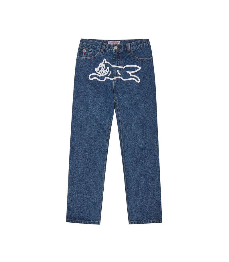 RUNNING DOG DOUBLE SCOOP DENIM PANT