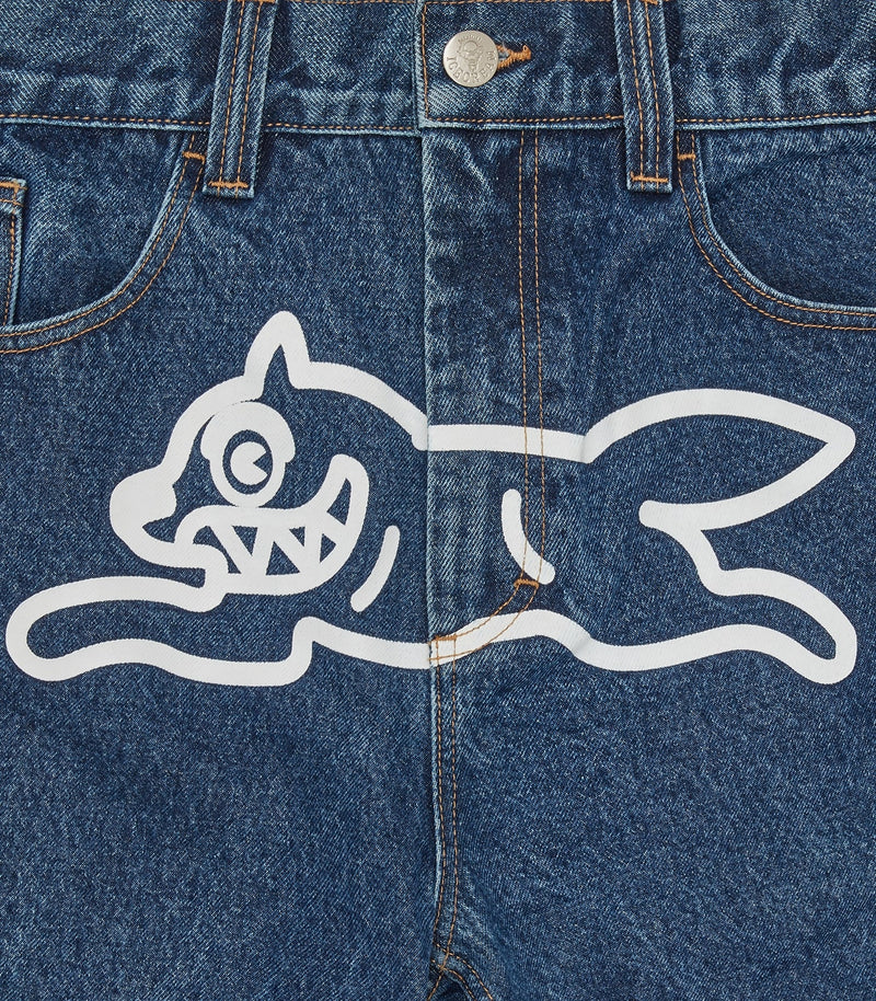 RUNNING DOG DOUBLE SCOOP DENIM PANT