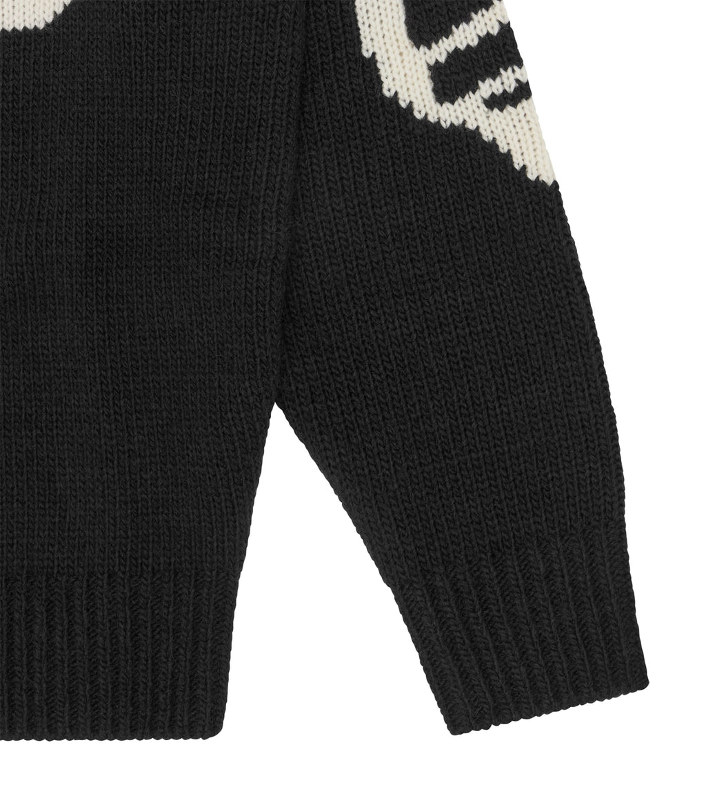 RUNNING DOG KNITTED CREWNECK