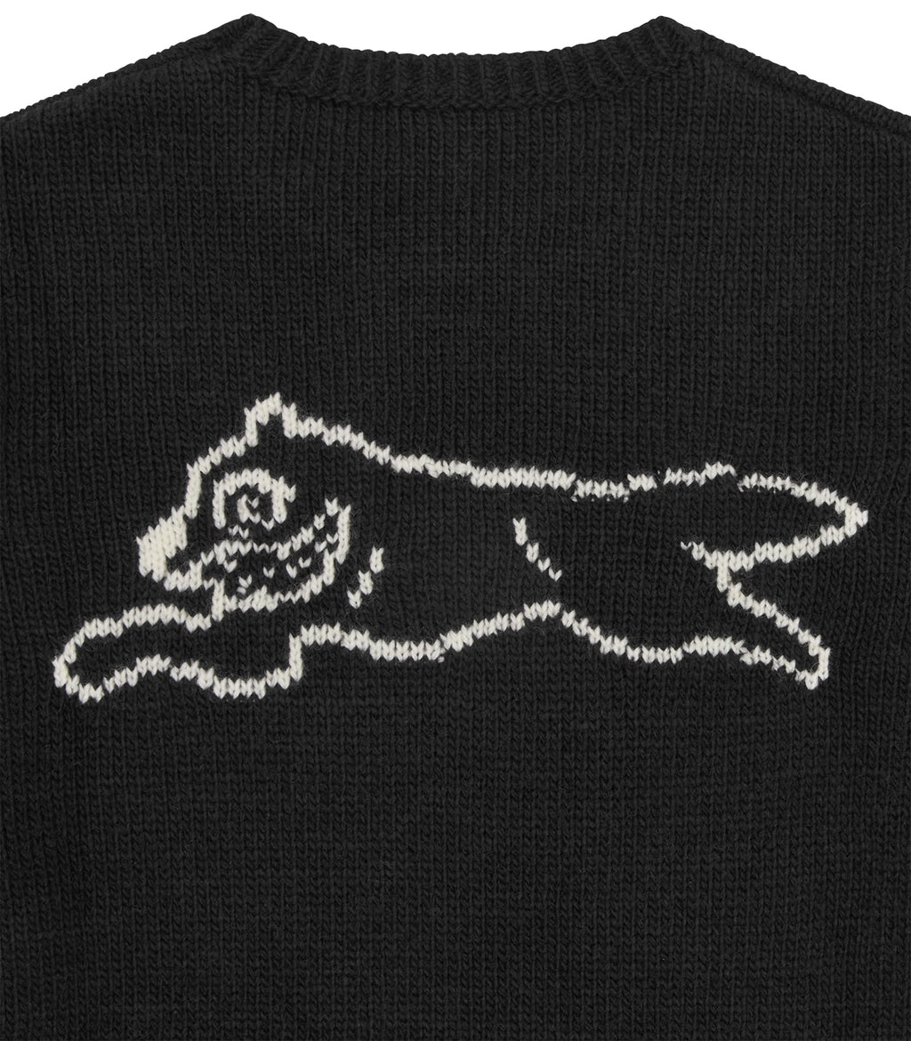 RUNNING DOG KNITTED CREWNECK