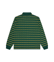 ICECREAM Running dog striped rugby shirt green