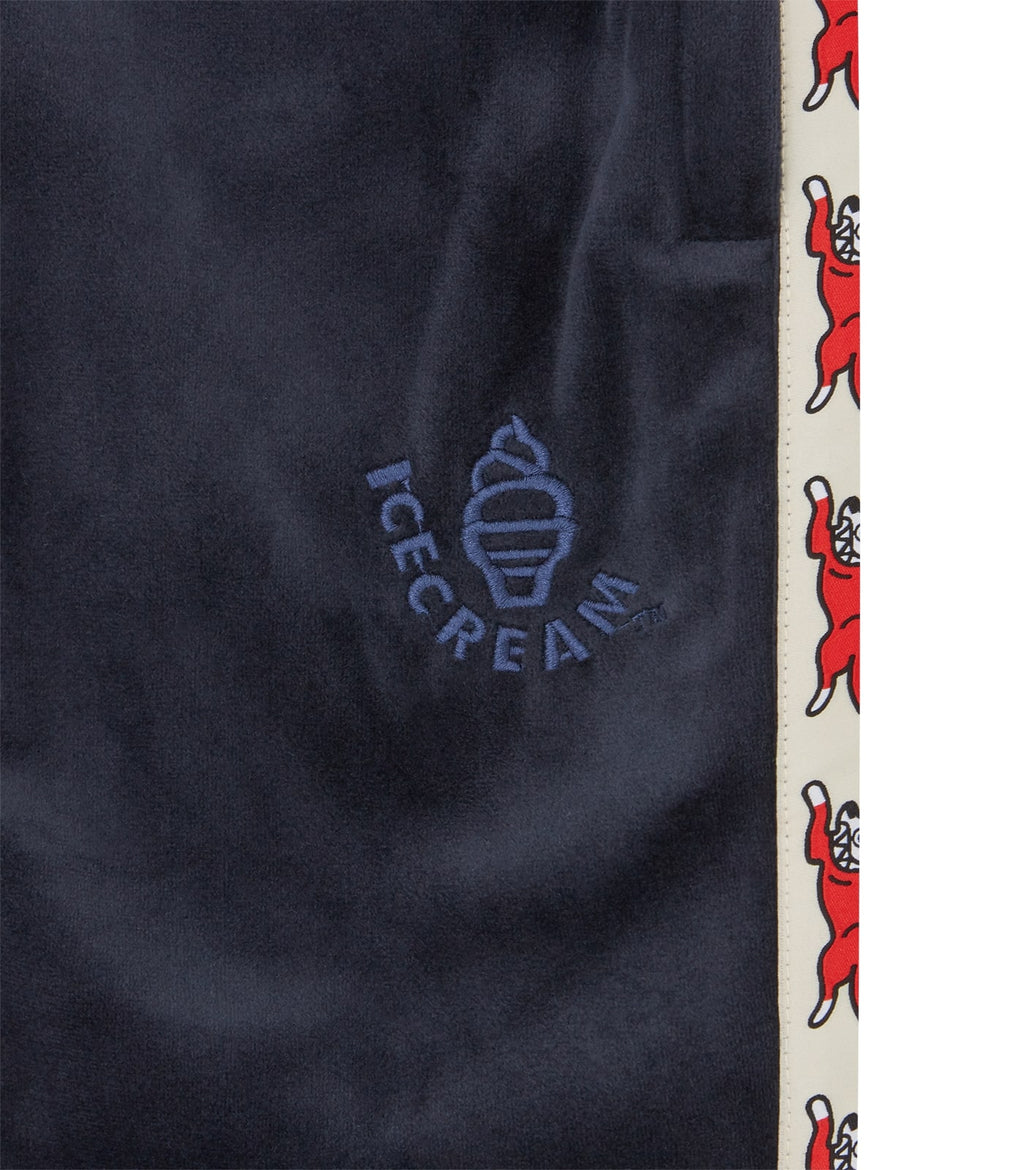 RUNNING DOG TAPED VELOUR TRACK SHORTS