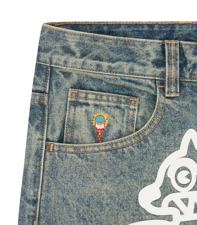 RUNNING DOG TRIPLE SCOOP DENIM PANT