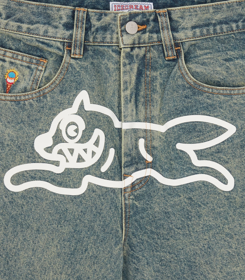 RUNNING DOG TRIPLE SCOOP DENIM PANT