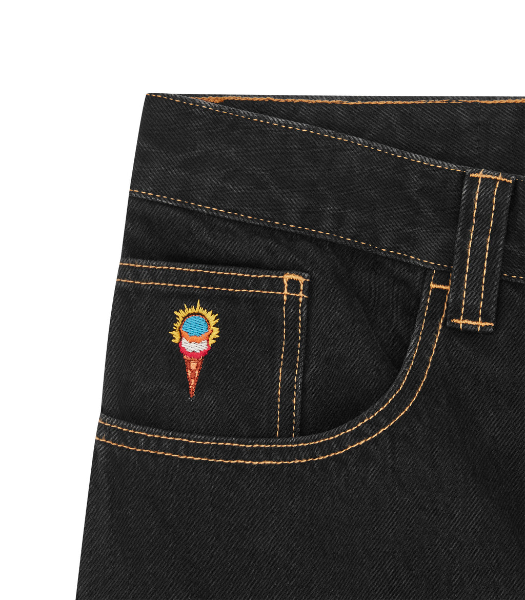 ICECREAM Small running dog double scoop denim pant