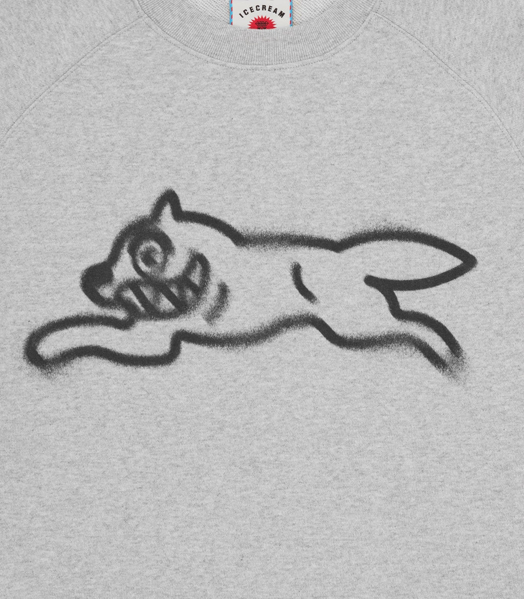 SPRAY PAINT RUNNING DOG CREWNECK