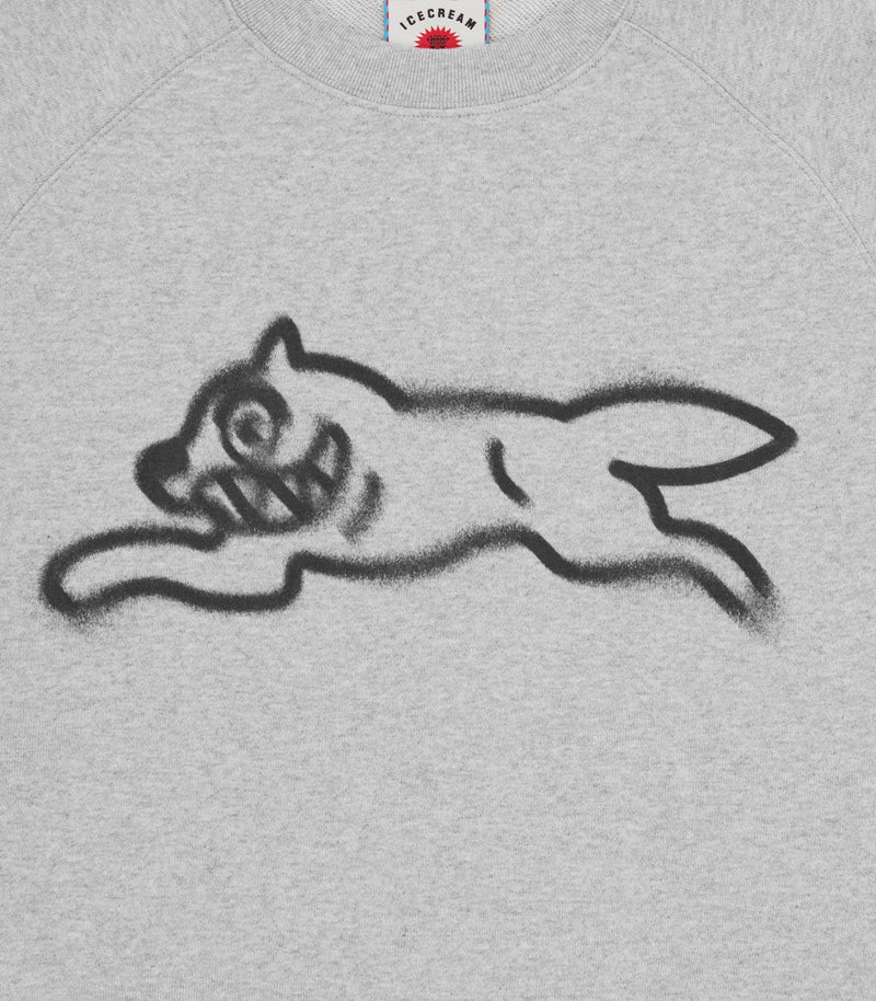 SPRAY PAINT RUNNING DOG CREWNECK