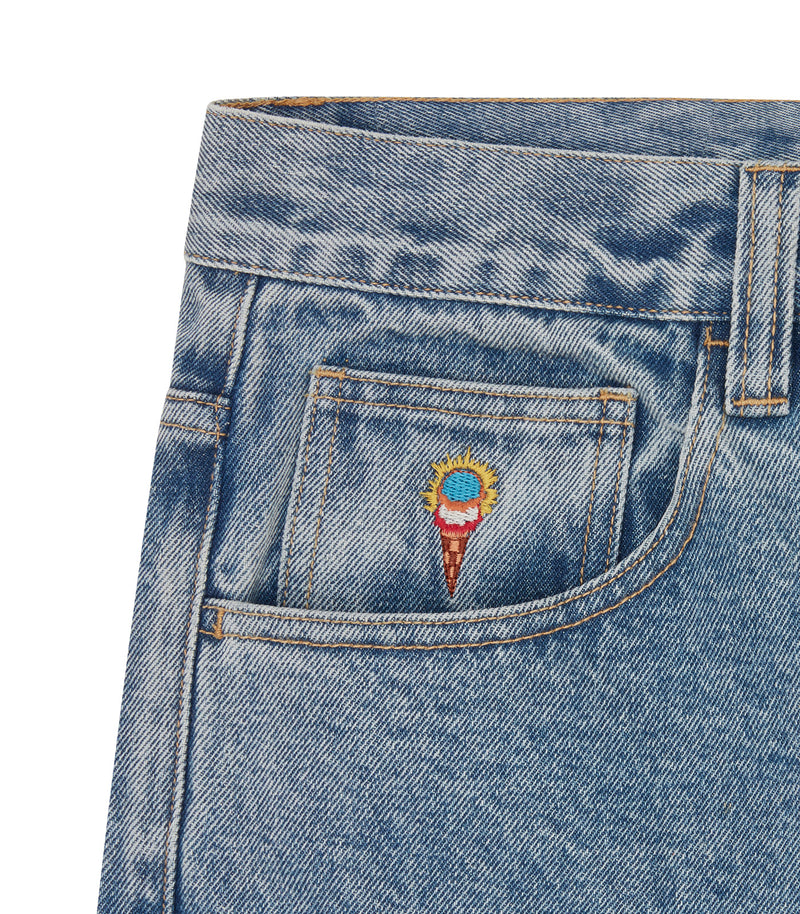 TIGER TRIPLE SCOOP DENIM PANTS