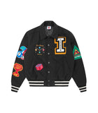 ICECREAM Trick shot collared varsity jacket