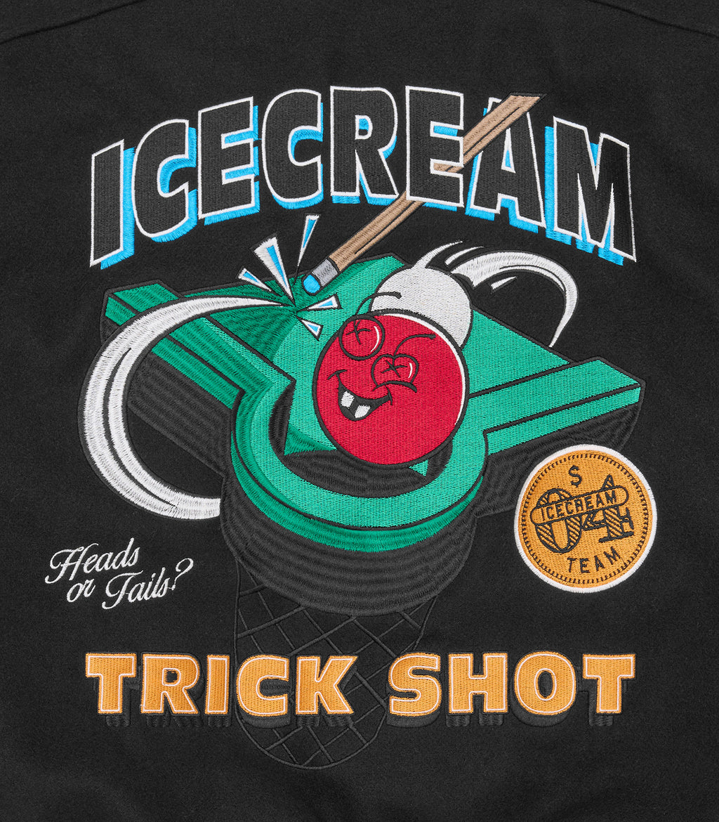 ICECREAM Trick shot collared varsity jacket