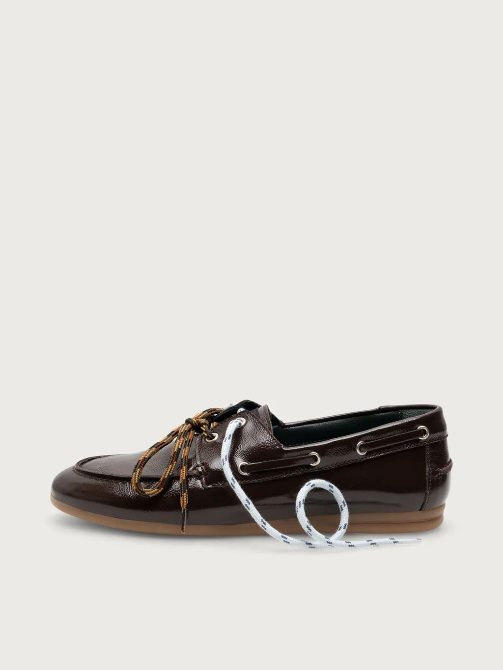 KIRRUNA Moc 08 shoes dark brown patent leather