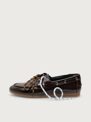 KIRRUNA Moc 08 shoes dark brown patent leather