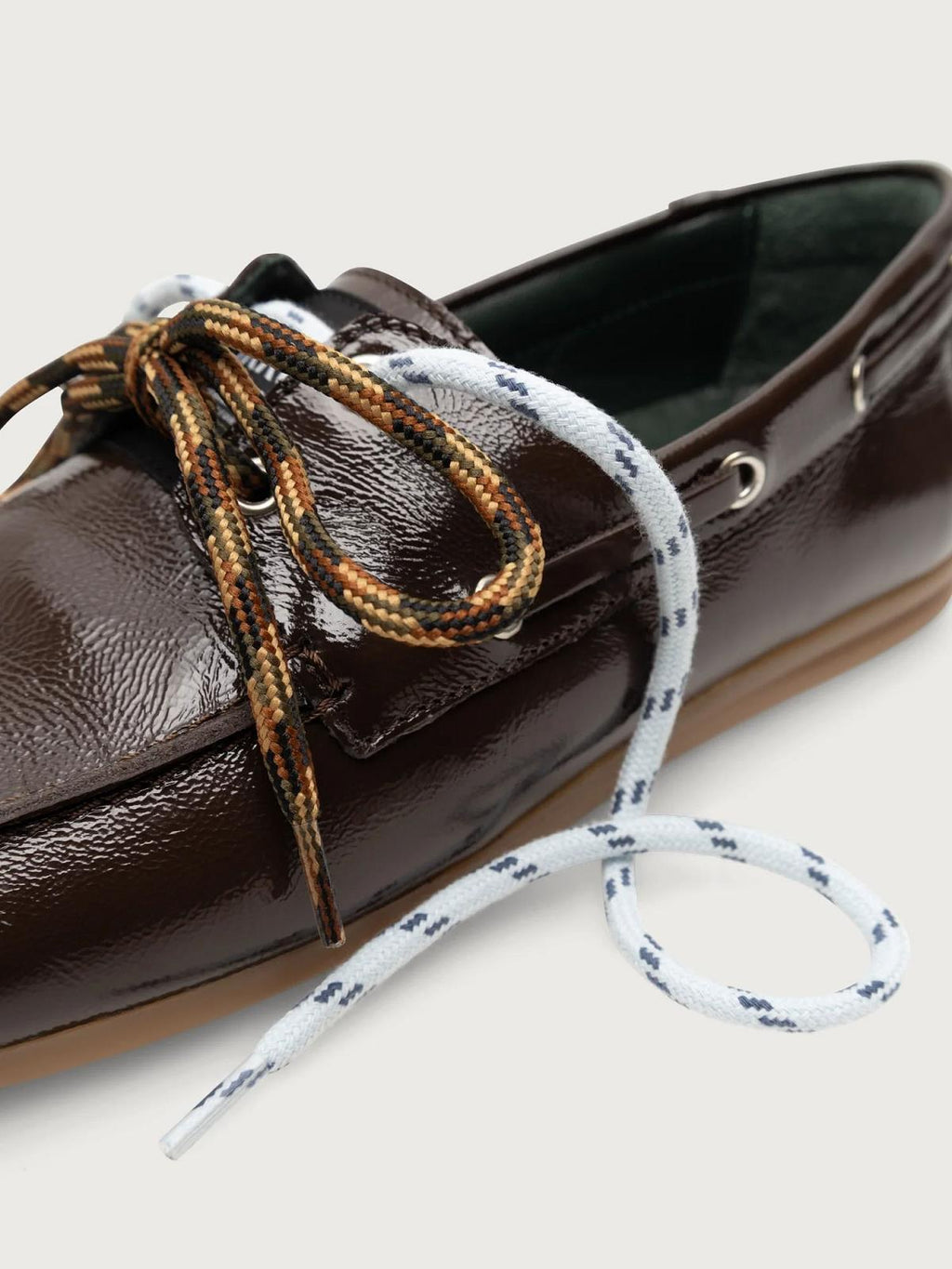 KIRRUNA Moc 08 shoes dark brown patent leather