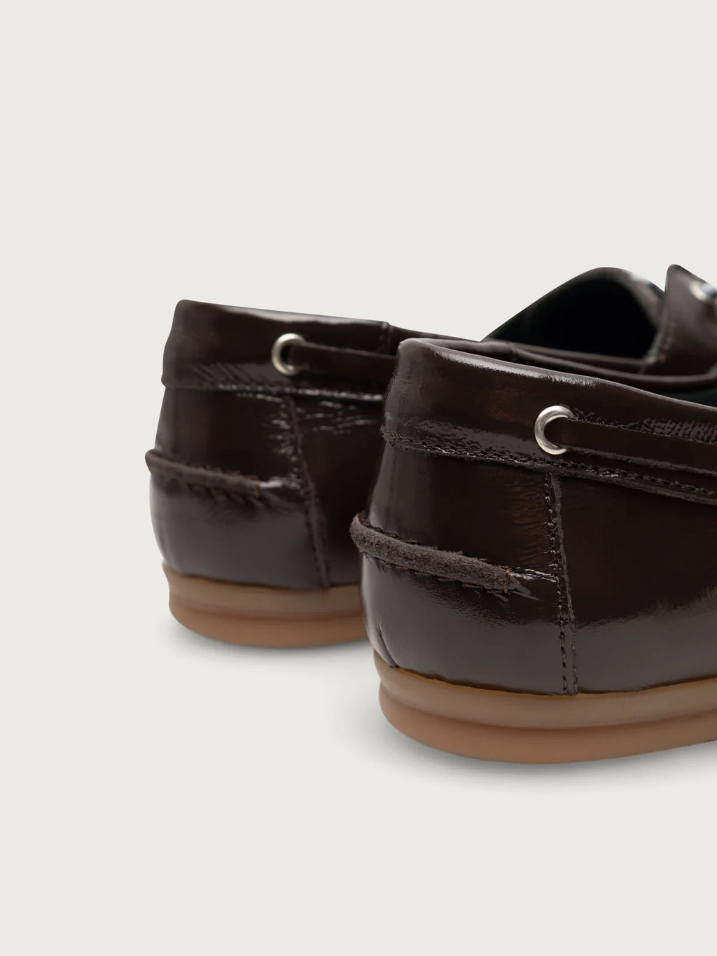 KIRRUNA Moc 08 shoes dark brown patent leather